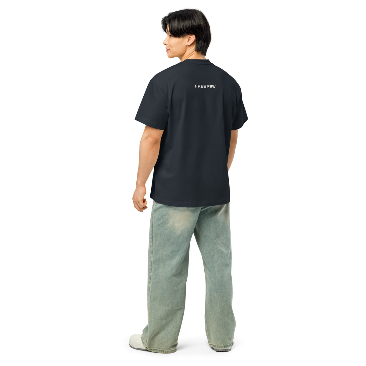 Express Your Soul Tee in navy, back view